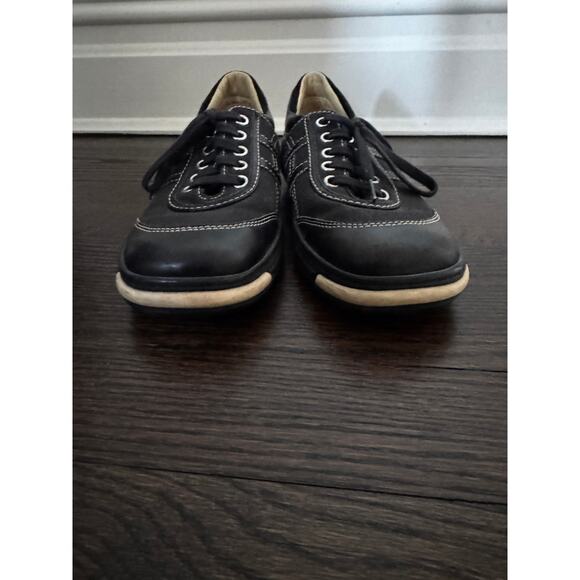 Hogan Black canvas sneakers size 7 - Picture 2 of 6